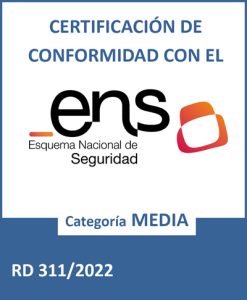 Certificación de Conformidad con el ENS - Categoría MEDIA