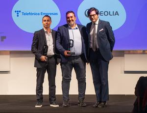 Veolia Telefónica Platinum Customer Experience Award IA header