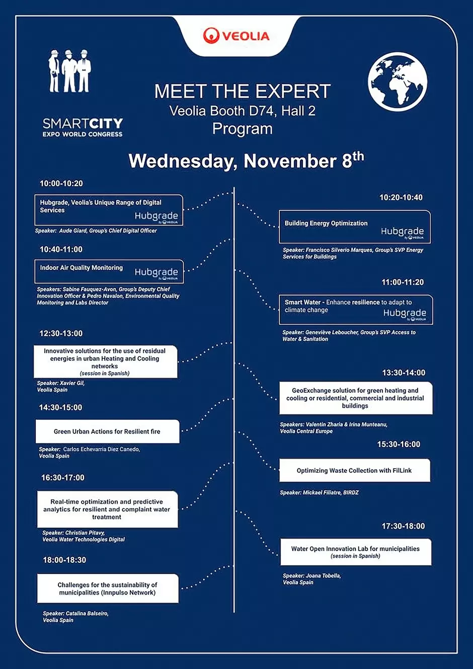 SCEWC Veolia agenda Wednesday