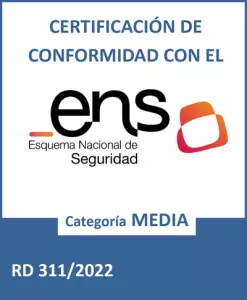 Certificación de Conformidad con el ENS - Categoría MEDIA