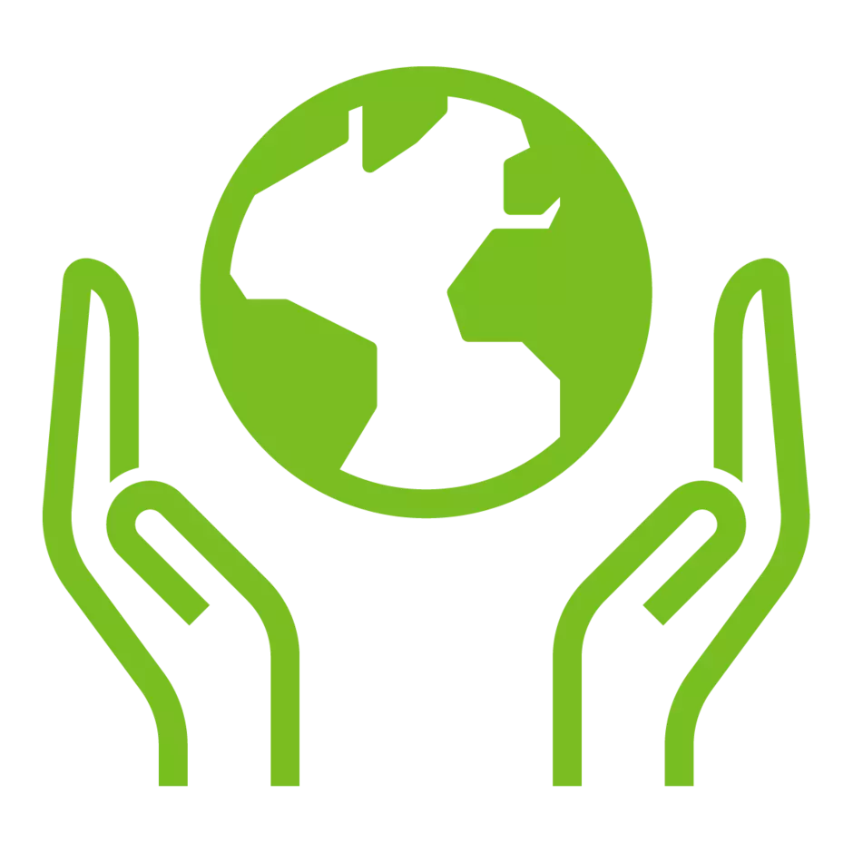 Icon green Planet
