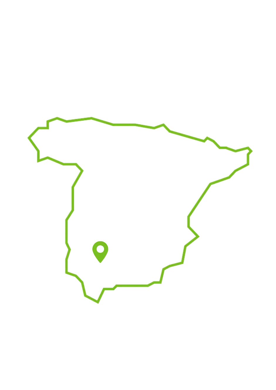 Mapa España (Sevilla) Green
