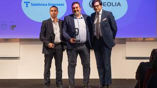 Veolia Telefónica Platinum Customer Experience Award IA header